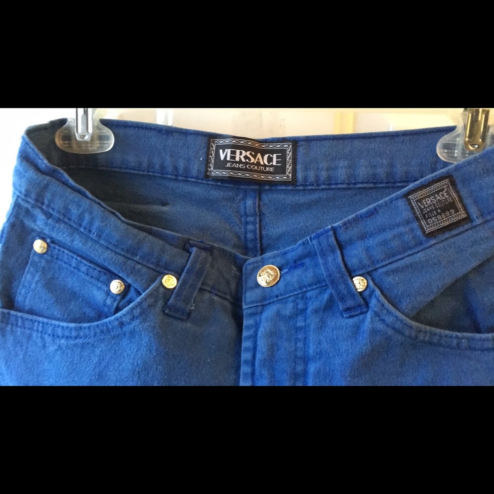Authentic Versace jean couture blue size 30/46Eu made in Italy
